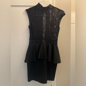 Women’s black lace cocktail dress